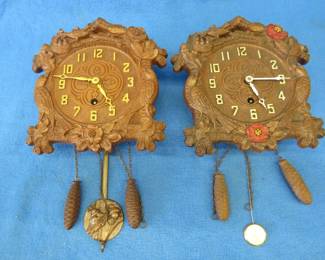 Lot 62. Two vintage clocks for parts or repair