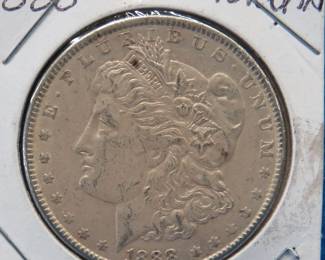 Lot 260. 1888 P Morgan silver dollar
