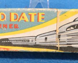 Lot 258. Hohner Up To Date Deco Train and Plane 10-hole diatonic harmonica in the key of G. Sounds great, and the box is in VGC.