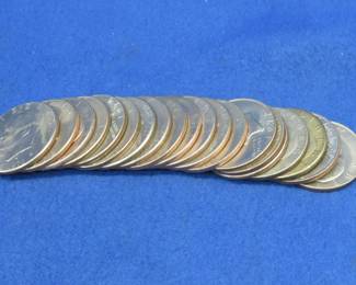 Lot 394. Twenty Eisenhower dollars