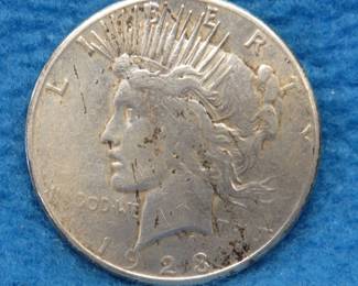 Lot 123. 1923 S Peace silver dollar