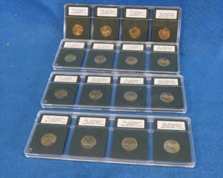 Lot 326. Four encapsulated and INB certified sets of 2004 MS70 Jefferson nickels.
