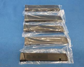 Lot 230. Five 33-round magazines for a Glock 9mm