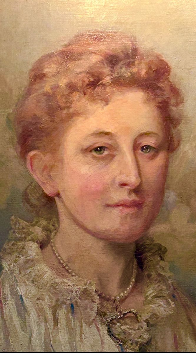 SIR JAMES JEBUSA SHANNON (British 1862-1923)-Oil on canvas 39 1/2“ x 29“ purchased Sotheby’s 10/18/99