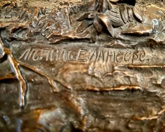 Signature on EVGENY ALEXANDROVICH LANCERAY Bronze
