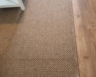 Area rug is approximately 8' x 14'