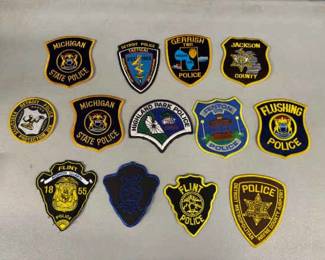 HST207 Michigan State PD Official Uniform Patches 