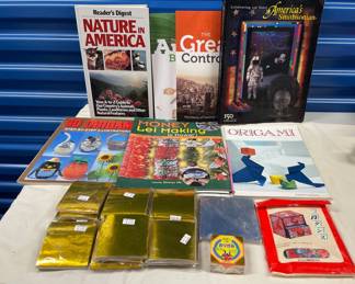 HST265 - Collection Of Books From Including Origami Books & Paper & Money Lei Making 