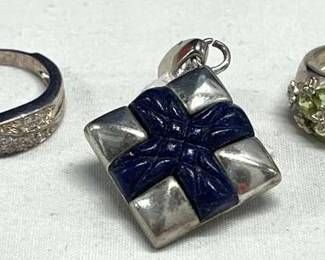 HST270- 925 Silver Rings & Pendant 