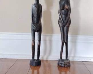 African Carved Wooden Figures