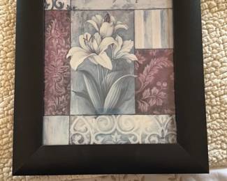 Framed Floral Art Print