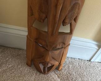 Hand Carved Wooden Tribal Mask
