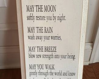 Apache Blessing Wooden Sign