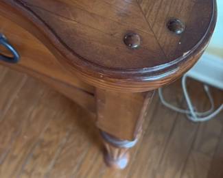 Vintage Console Table with Three Drawers