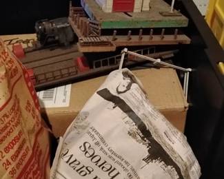 Collection of Vintage Lionel Train Cars and Accessories