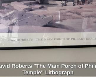 David Roberts "The Main Porch of Philae Temple" Lithograph
