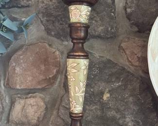 Decorative Wooden Candlestick Holder
