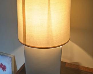 Modern Ceramic Table Lamp with Drum Shade
