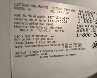 Electrolux Refrigerator