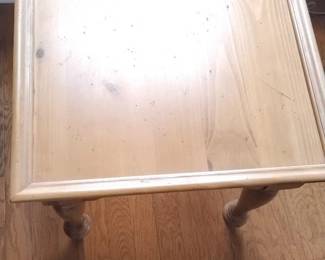 Pine Side Table with Turned Legs
