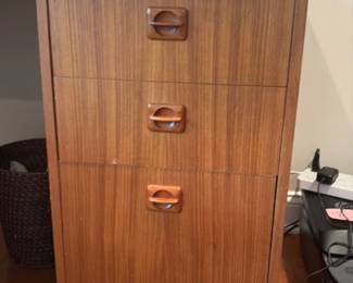 Mid-Century Modern Teak L-Shaped Desk