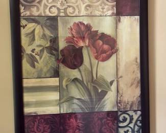 Framed Floral Art Print