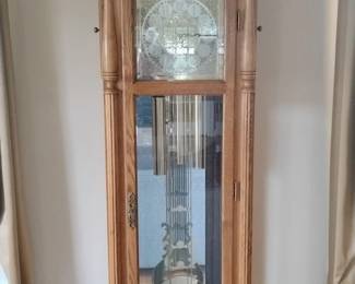 Oak Grandfather Clock with Moon Phase dial