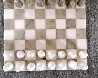 Marble and Glass Chess Set
