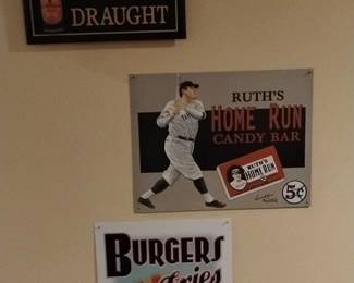 Assortment of Vintage Advertising Signs