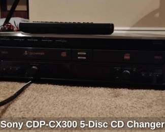 Sony CDP-CX300 5 Disc CD Changer