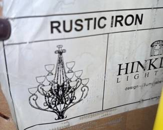 Hinkley Lighting Rustic Iron Chandelier