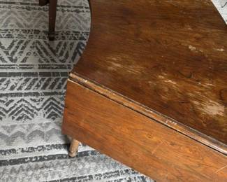Antique Drop Leaf Console Table