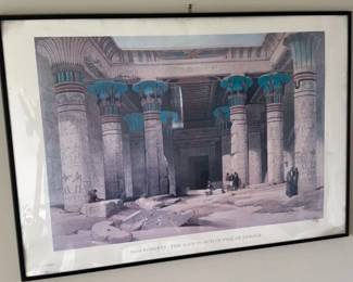 David Roberts "The Main Porch of Philae Temple" Lithograph