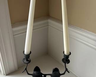 Bronze Frog Candlesticks Holder