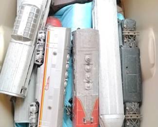 Collection of Vintage Lionel Train Cars and Accessories