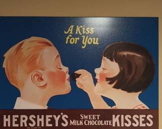 Hershey's "A Kiss for You" Metal Sign