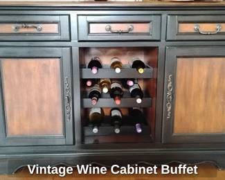 Vintage Wine Cabinet Buffet