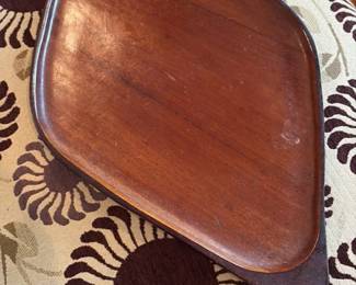 Mid Century Modern Wooden Serving Tray