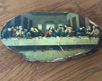 The Last Supper Wood Slice Art