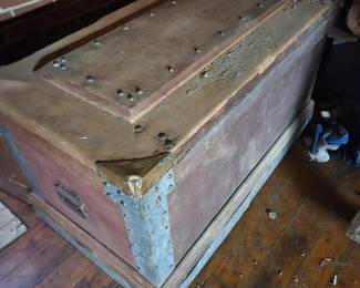 Large old tool box.