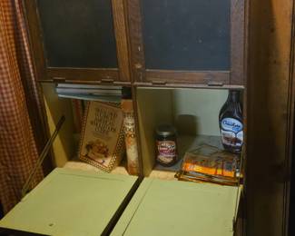 Open view of 10 door cabinet.
