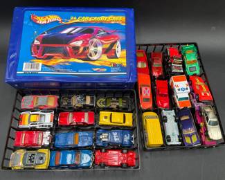 Diecast Cars & Carrying Case