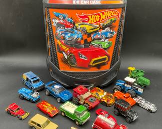 Diecast Cars & Carrying Case