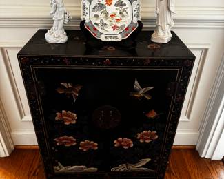 Blanc De Chine figurines & Asian Chest