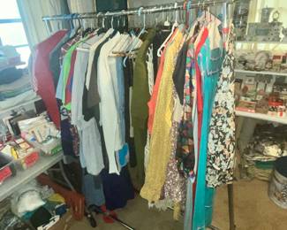 RACK OF WOMEN'S CLOTHES