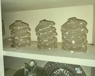 GLASS CANDLEHOLDERS