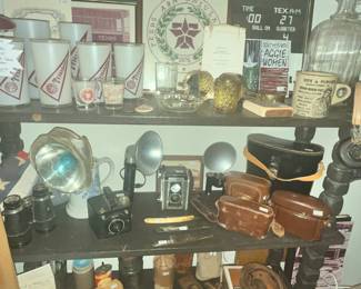 VINTAGE CAMERAS, TEXAS A& M ITEMS