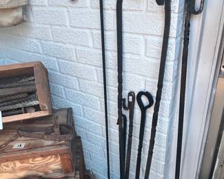 SOME HAND-MADE WROUNGHT IRON