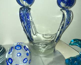 UNIQUE HAND-BLOWN LAMP