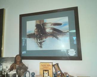 LOTS OF NATIVE AMERICAN ARTWORK